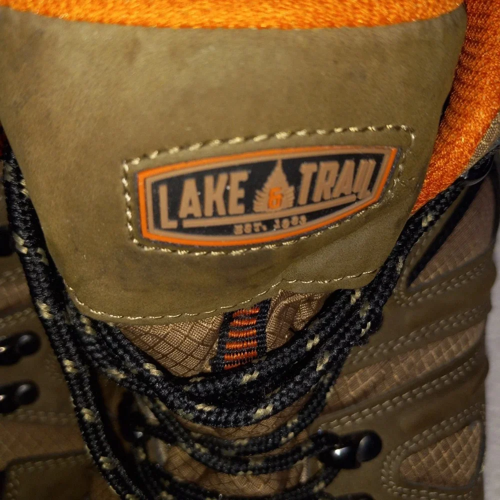Lake & Trail Mens Iron Wood  Size 12M BROWN Waterproof Hiking Boots OROBIC